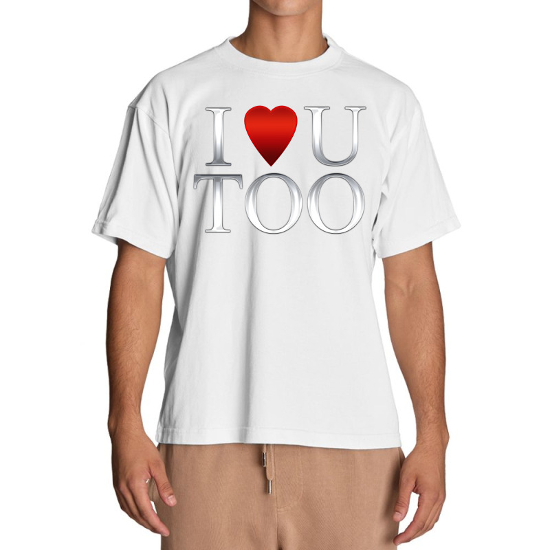 I Love U Too Urban Heavy T-shirt | Artistshot