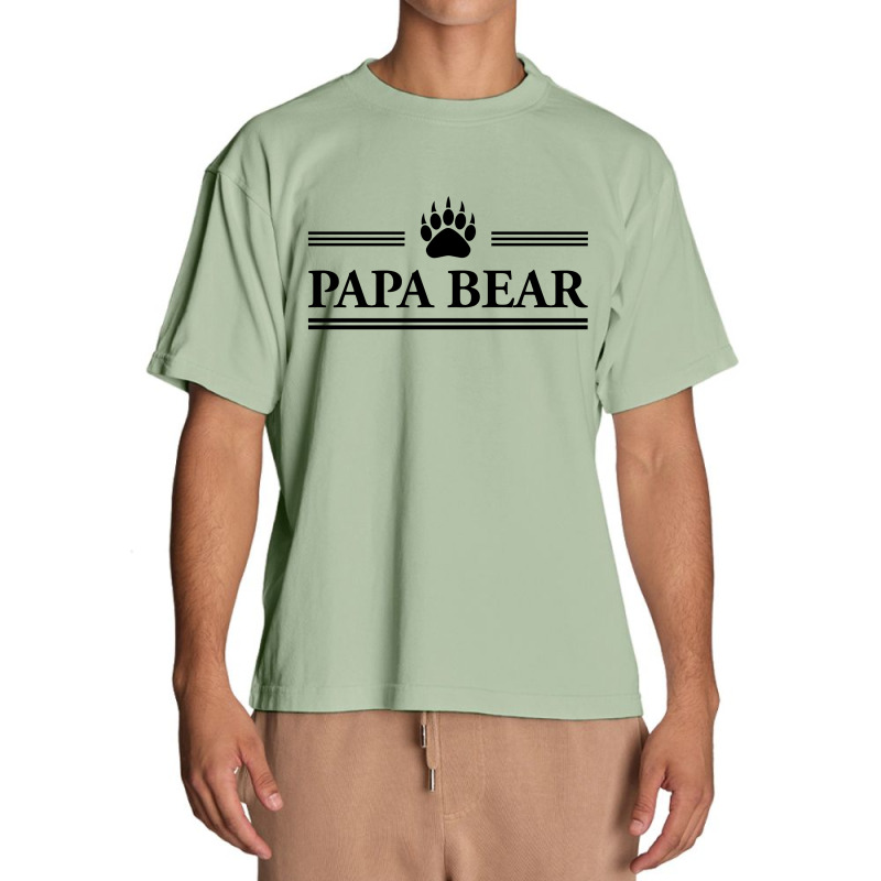 Papa Bear Urban Heavy T-shirt by tshiart | Artistshot