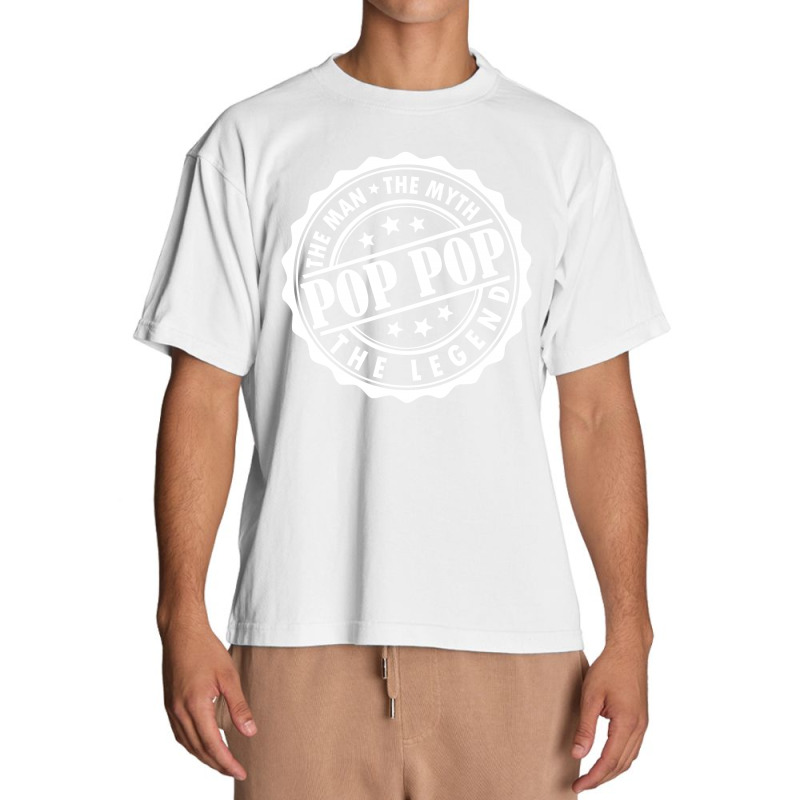 Pop Pop The Man The Myth The Legend Urban Heavy T-shirt | Artistshot