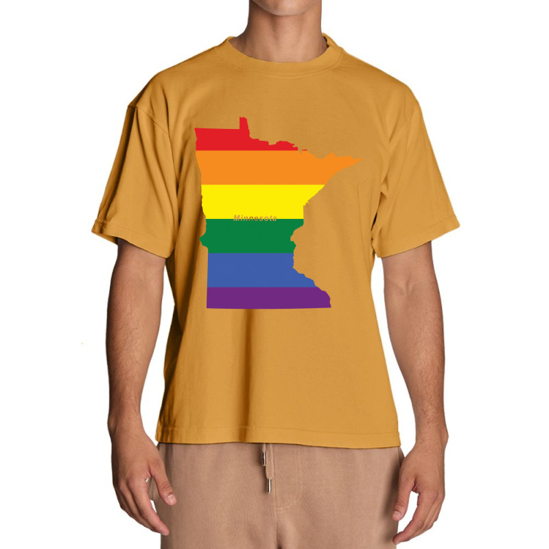 Minnesota Rainbow Flag Urban Heavy T-shirt | Artistshot