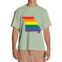 Missouri Rainbow Flag Urban Heavy T-shirt | Artistshot