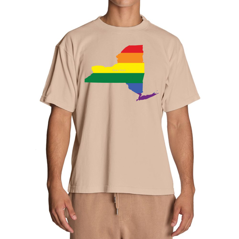 New York Rainbow Flag Urban Heavy T-shirt | Artistshot