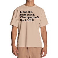 Lipstick Diamond,champagne & Rock & Roll Urban Heavy T-shirt | Artistshot