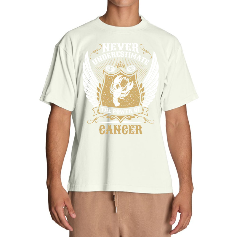 Never Underestimate The Power Of Cancer Urban Heavy T-shirt | Artistshot