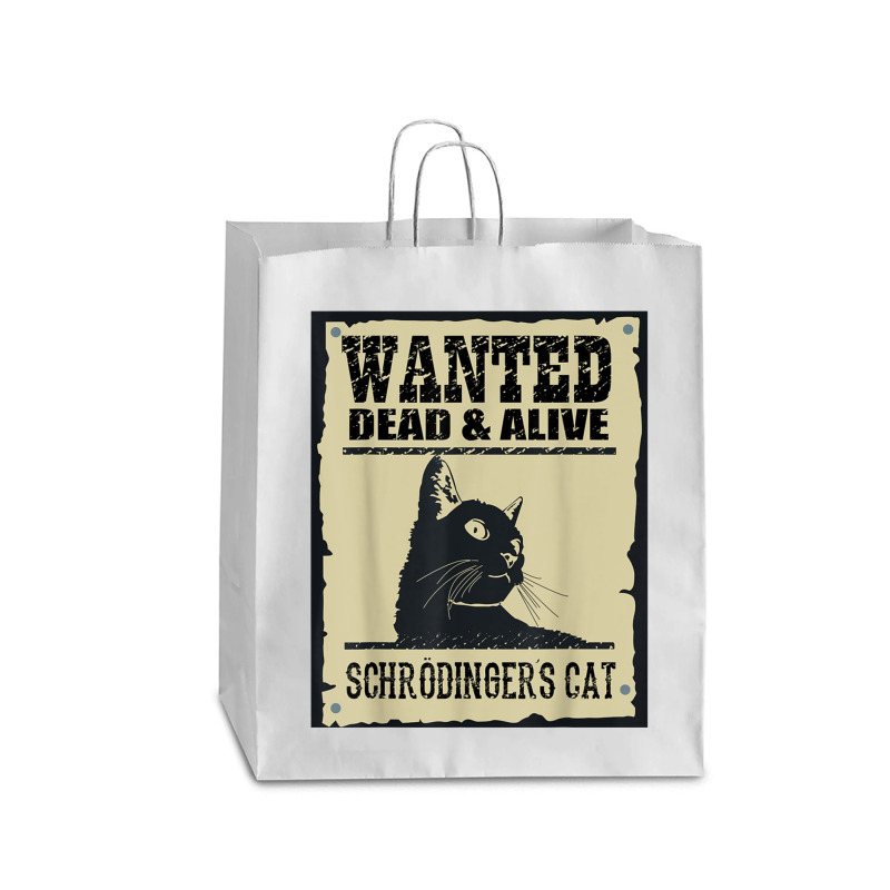 Wanted Dead Or Alive Schrodinger_s Cat Queen Paper Bag - 16 x 6 x 19 1/4 by cm-arts | Artistshot