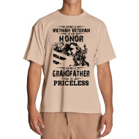 Being A Veteran Is An Honor But A Grandfather Is Priceless Urban Heavy T-shirt | Artistshot