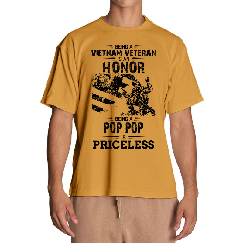 Being A Veteran Is An Honor But A Pop Pop Is Priceless Urban Heavy T-shirt | Artistshot