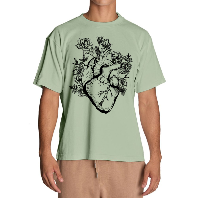 Heart And Flower For Light Urban Heavy T-shirt by autlu2024 | Artistshot