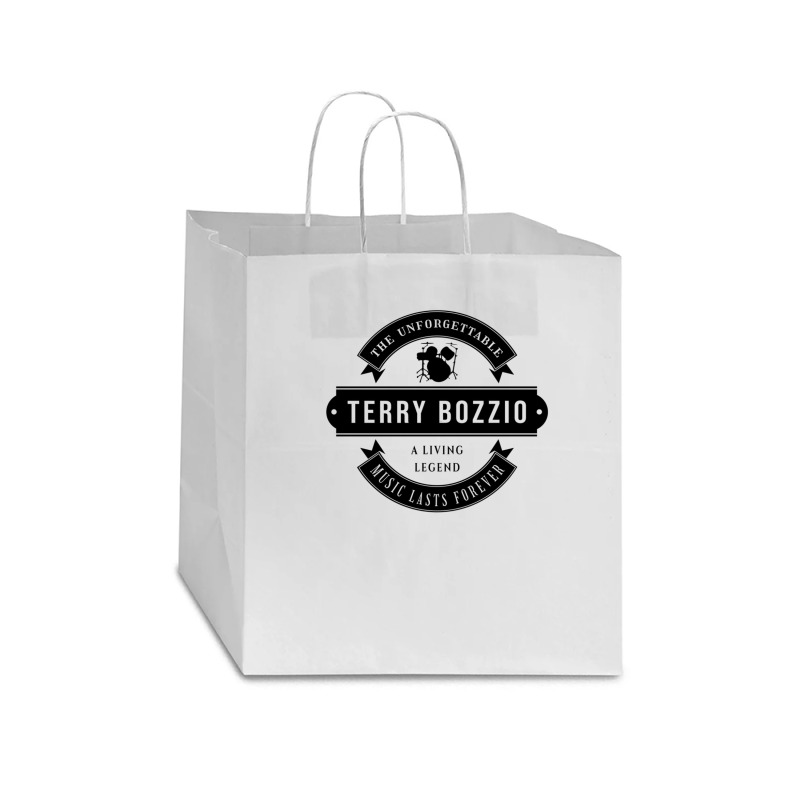 Terry Bozzio The Unforgettable Music Lasts Forever Search Twice For 'r Star Paper Bag - 13 X 7 X 13 | Artistshot