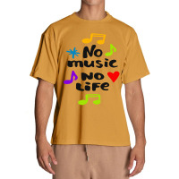 No Music No Life Urban Heavy T-shirt | Artistshot