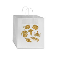 Golden Crustaceancore Star Paper Bag - 13 X 7 X 13 | Artistshot