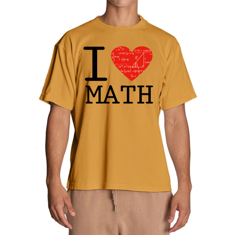 I Love Mathematics Urban Heavy T-shirt | Artistshot