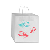 Lobsters Crustacean Core Star Paper Bag - 13 X 7 X 13 | Artistshot