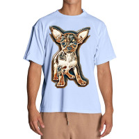 Little Chihuahua In Front Of White Background Urban Heavy T-shirt | Artistshot