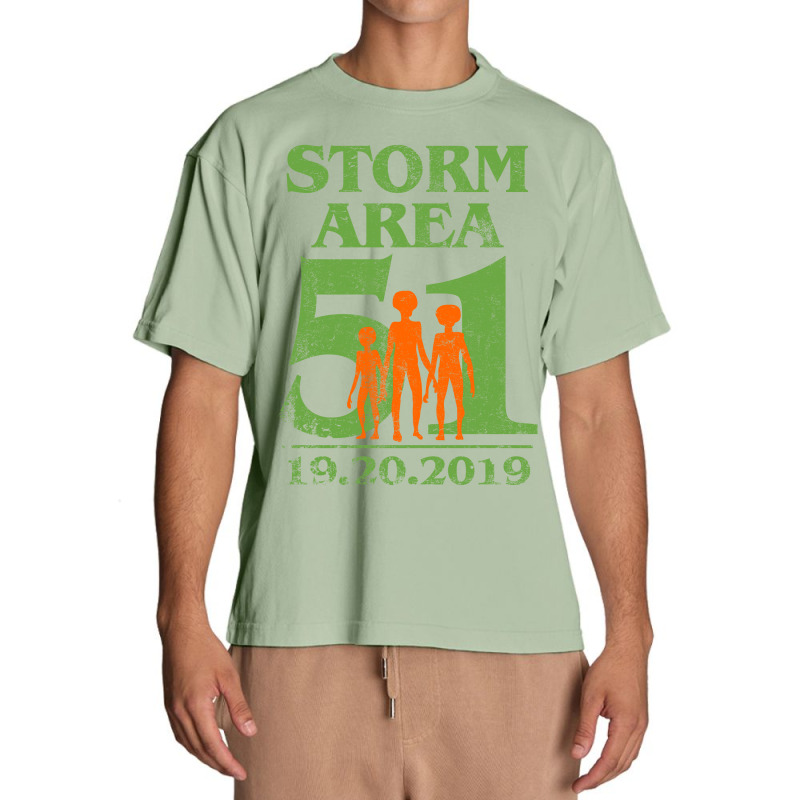 Storm Area 51 Alien Urban Heavy T-shirt | Artistshot