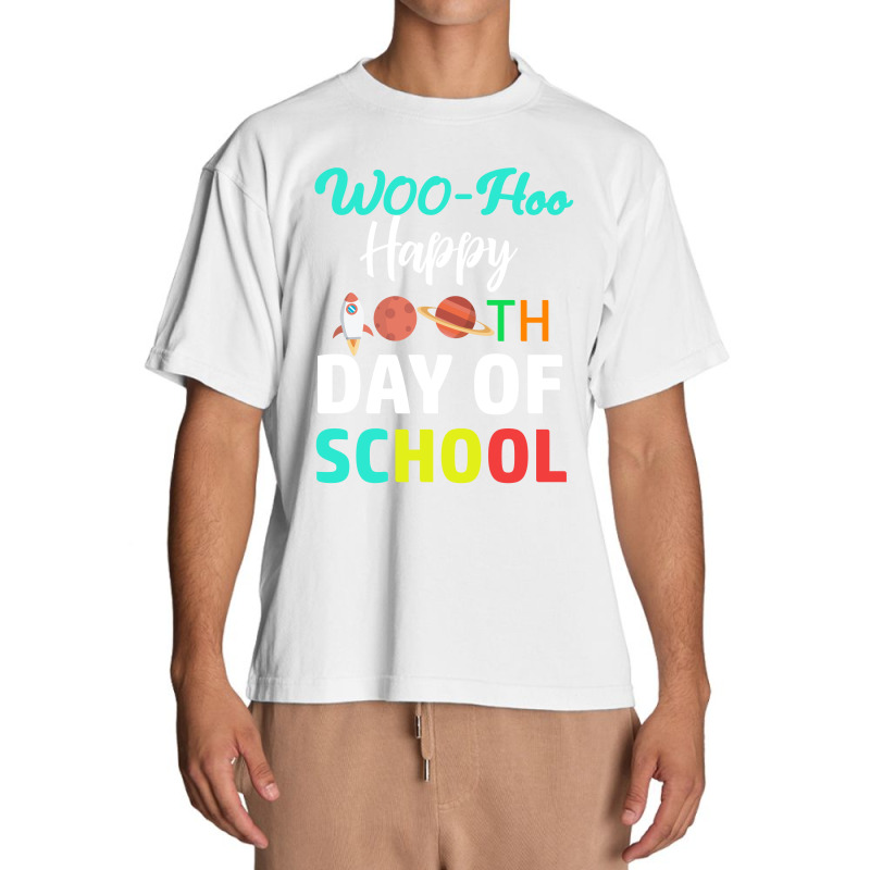 Woo-hoo Happy 100th Day Of School Urban Heavy T-shirt | Artistshot