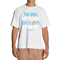 Tan Skin Salty Hair Flip Floops Ocean Air Urban Heavy T-shirt | Artistshot