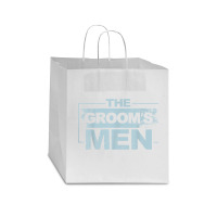 Mens The Groom's Men Groomsman Stag Party Bachelor Party Star Paper Bag - 13 X 7 X 13 | Artistshot