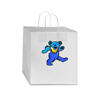 Blue Grateful Dancing Hippie Classic Rock Dead Bear Star Paper Bag - 13 X 7 X 13 | Artistshot