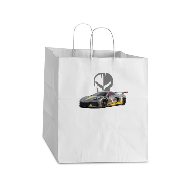 C8 2020 Supercar Products Take Out Paper Bag - 14 X 10 X 15 1/2 | Artistshot