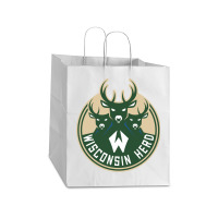 Wisconsin Herd Take Out Paper Bag - 14 X 10 X 15 1/2 | Artistshot