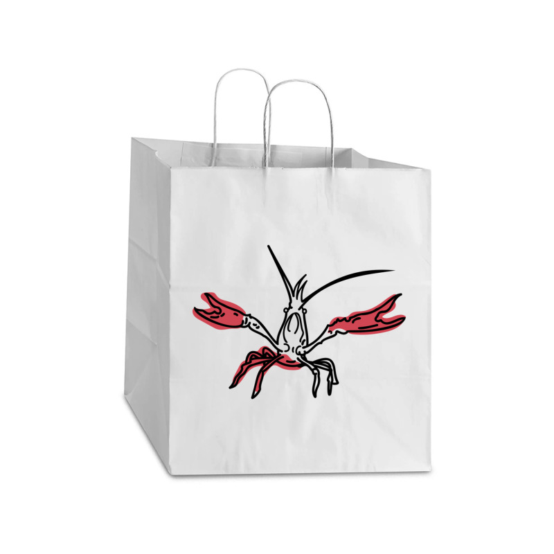 Crustaceancore For Ocean And Animal Lovers Sea Life Take Out Paper Bag - 14 X 10 X 15 1/2 | Artistshot