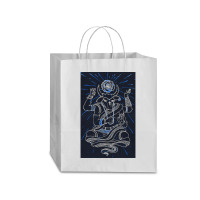 Holy Cow Blue, Holy Cow, Holy Cow Blue Art, Holy Cow Blue Vintage, Hol Traveler Paper Bag -13 X 6 X 15 3/4 | Artistshot