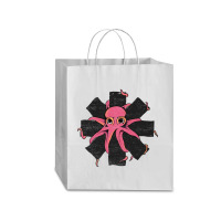 Red Octopus Vintage Traveler Paper Bag -13 X 6 X 15 3/4 | Artistshot