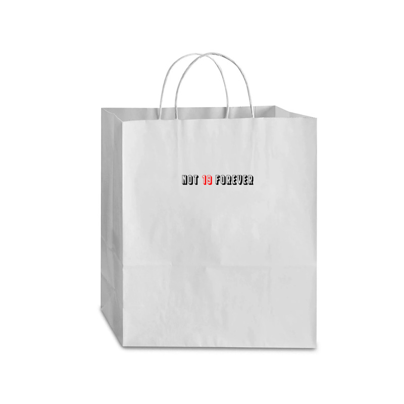 Courteeners Not 19 Forever Traveler Paper Bag -13 X 6 X 15 3/4 | Artistshot