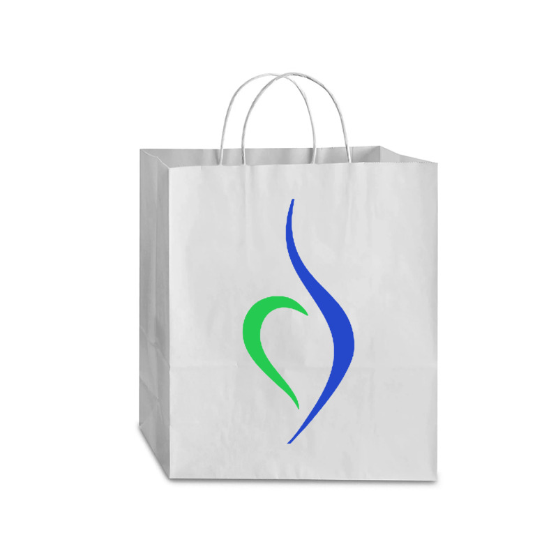 Blue And Green Eating Disorder Symbol - Neda Traveler Paper Bag -13 X 6 X 15 3/4 | Artistshot