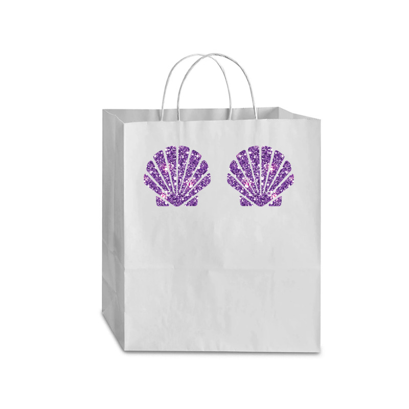 Mermaid Sea Shell Bra Costume Halloween Design Sweatshirt Traveler Paper Bag -13 X 6 X 15 3/4 | Artistshot