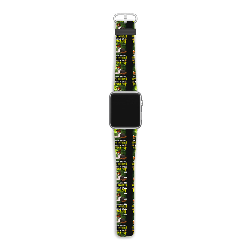 Boston Terrier Buckle Up Buttercup You Just Flipped My Witch Switch Apple Watch Band | Artistshot