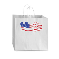 Bullhead City Arizona American Flag T Shirt Vogue Paper Bag - 16 X 6 X 12 | Artistshot