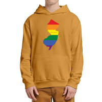 New Jersey Rainbow Flag Urban Pullover Hoodie | Artistshot