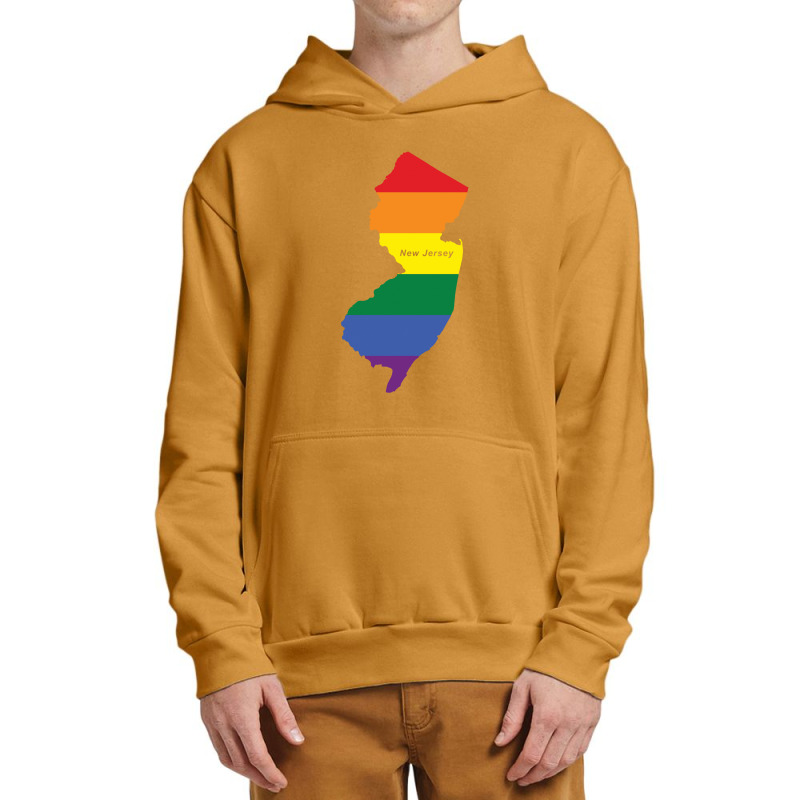 New Jersey Rainbow Flag Urban Pullover Hoodie | Artistshot