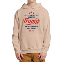 Trump All American Values No Bullshit Anymore 2016 Urban Pullover Hoodie | Artistshot