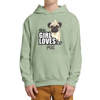 This Girl Loves-her Pug Urban Pullover Hoodie | Artistshot