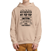 Dear Pop Pop, Love, Your Favorite Urban Pullover Hoodie | Artistshot