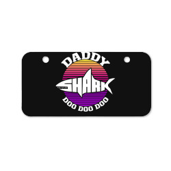daddy shark doo doo doo Bicycle License Plate | Artistshot