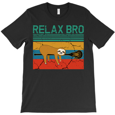 Lacrosse Relax Bro T-shirt Designed By Badaudesign