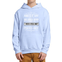 And 8th Day God Look Down So God Made A Pisces Guy Urban Pullover Hoodie | Artistshot