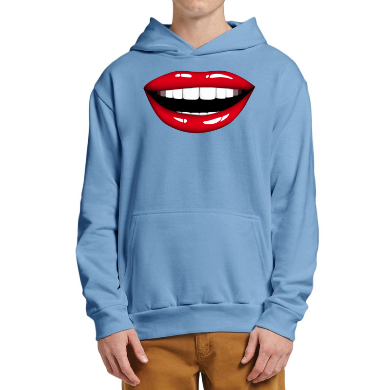 Lips Red Urban Pullover Hoodie | Artistshot