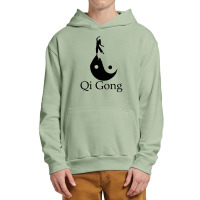 Black Silhouette Art Of Qigong Urban Pullover Hoodie | Artistshot