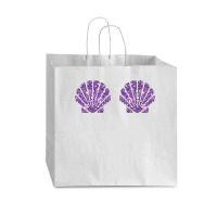 Mermaid Sea Shell Bra Costume Halloween Design Sweatshirt Vogue Paper Bag - 16 X 6 X 12 | Artistshot