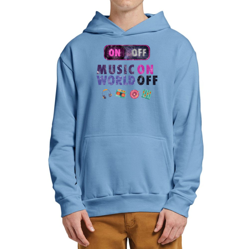 Music On World Off Urban Pullover Hoodie by autlu2024 | Artistshot