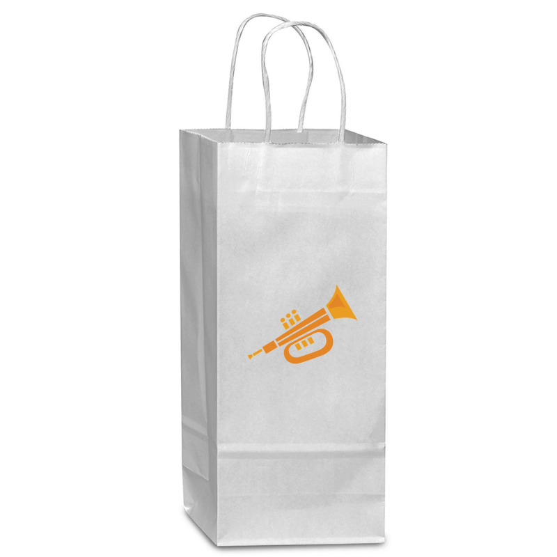 Vector Trumpet Illustration Wine Paper Bag - 5 1/2 X 3 1/4 X 13 | Artistshot