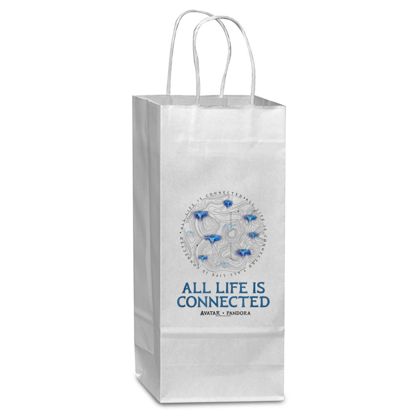 Avatar All Life Is Connected Pandora Grid T Shirt Wine Paper Bag - 5 1/2 X 3 1/4 X 13 | Artistshot