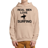 Real Men Love Surfing Urban Pullover Hoodie | Artistshot