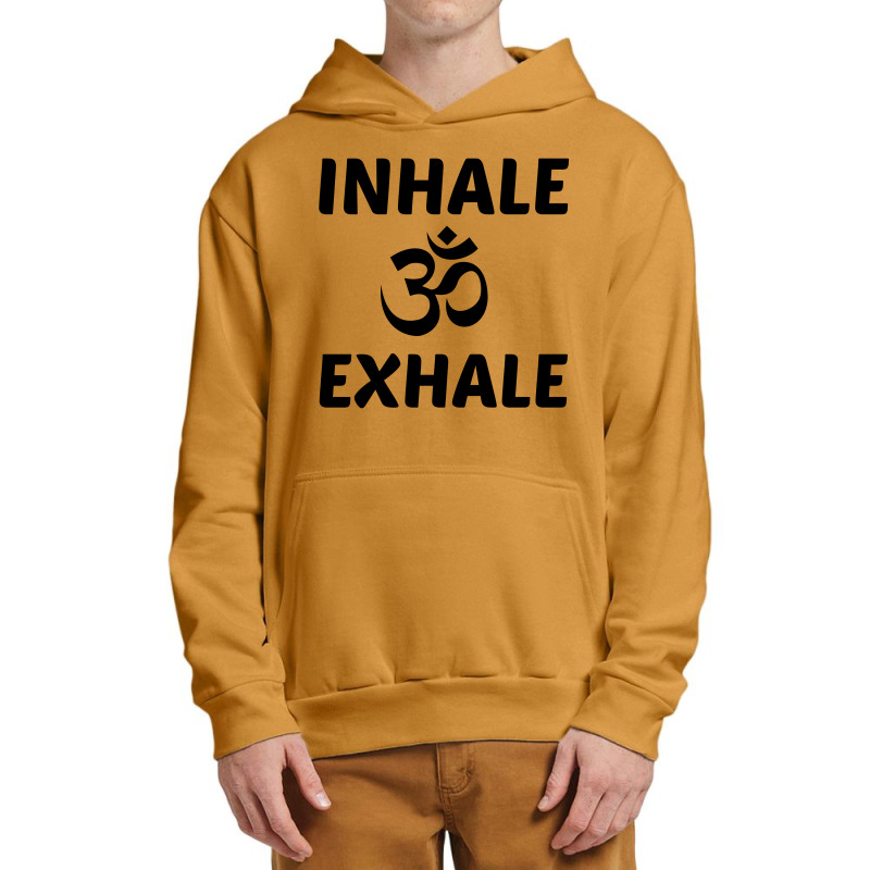 Inhale Exhale Yoga Ohm Urban Pullover Hoodie by Perfect Designers | Artistshot