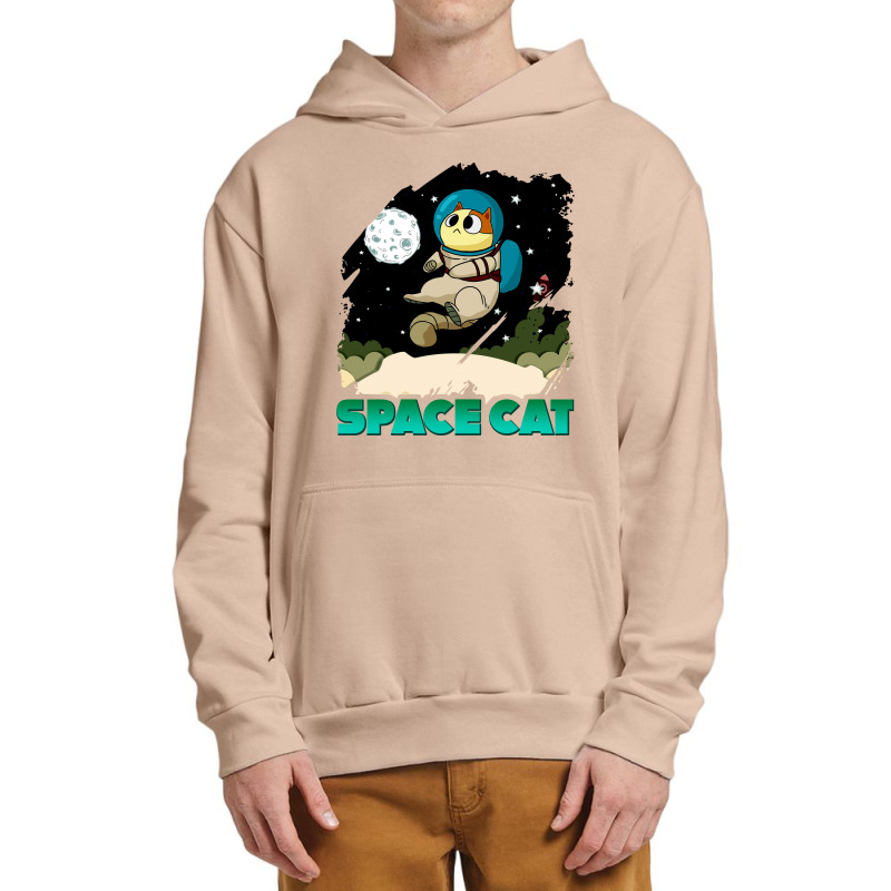 Space Cat Urban Pullover Hoodie | Artistshot